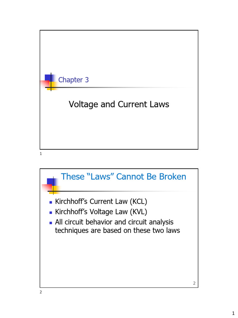 Kirchhoff's Laws in Circuit Analysis | PDF | Series And Parallel ...