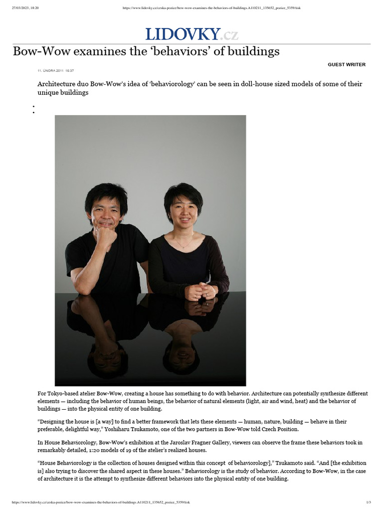【洋書】Atelier Bow-Wow behaviorology Behaviorology - Atelier Bow Wow | PDF