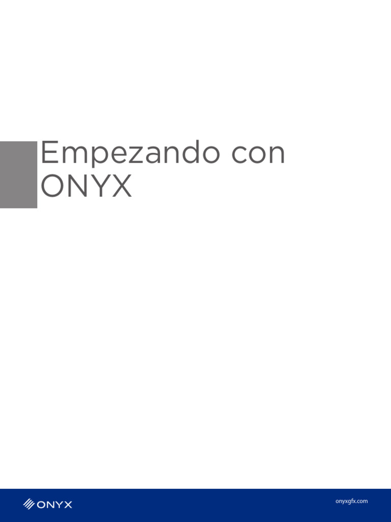 Guía de Instalación de ONYX Software | PDF | Impresora (Computación ...