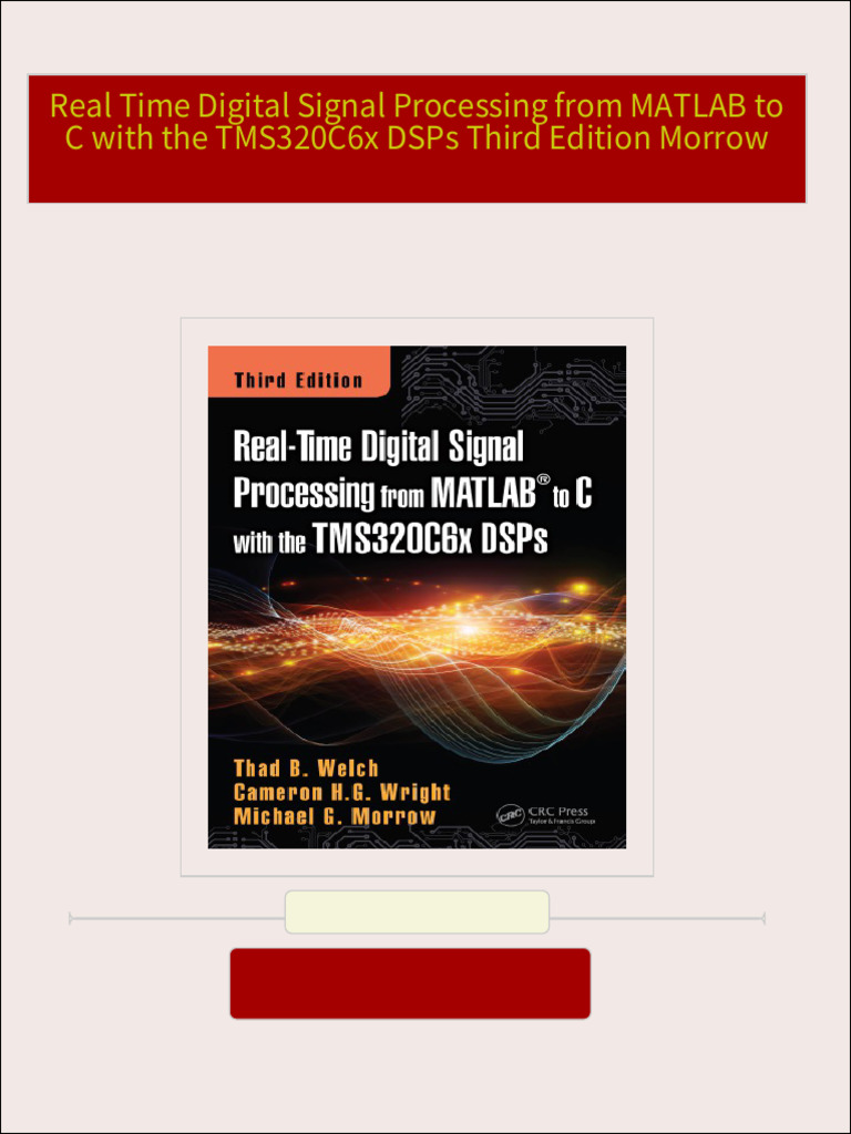 Instant Download Real Time Digital Signal Processing from MATLAB to C ...