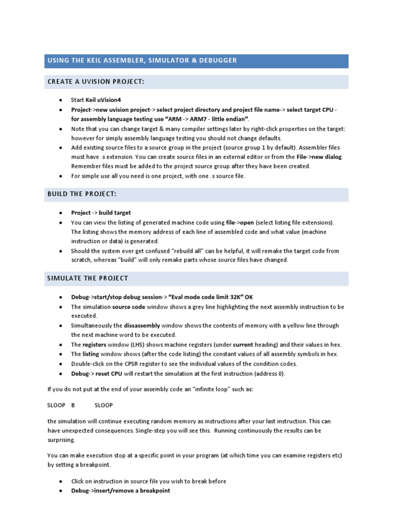 Using the keil assembler download free pdf assembly language arm