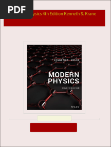 Get Modern Physics 4th Edition Kenneth S. Krane free all chapters