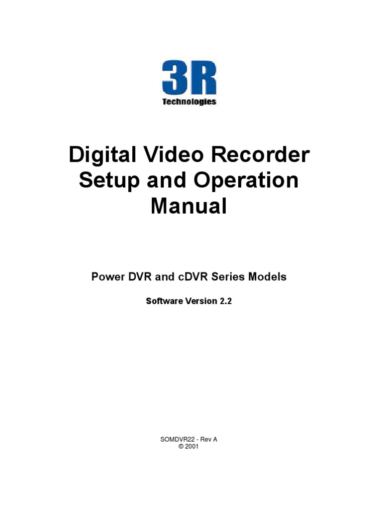 Manual DVR Ver 2.2 Rev A Video Backup Free 30day Trial Scribd