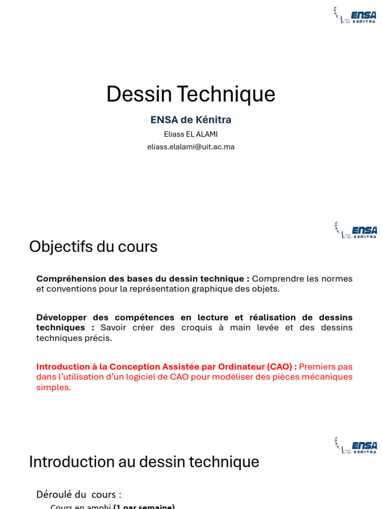 Introduction au Dessin Technique | PDF | Dessin technique | Dessin