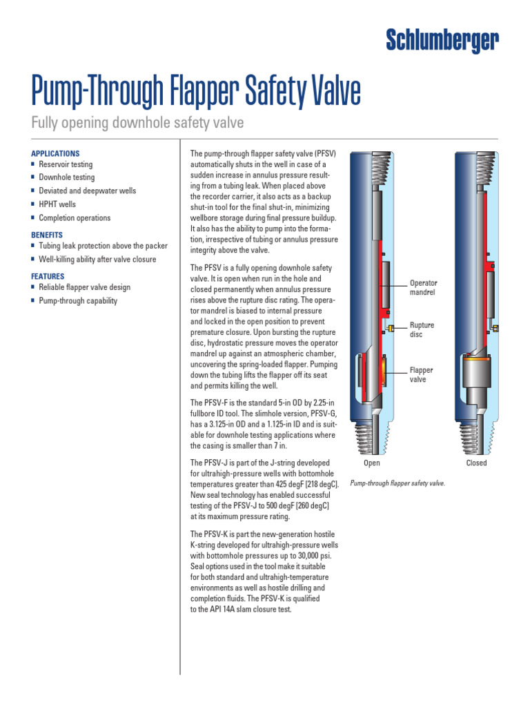 PFSV Ps | PDF | Valve | Casing (Borehole)