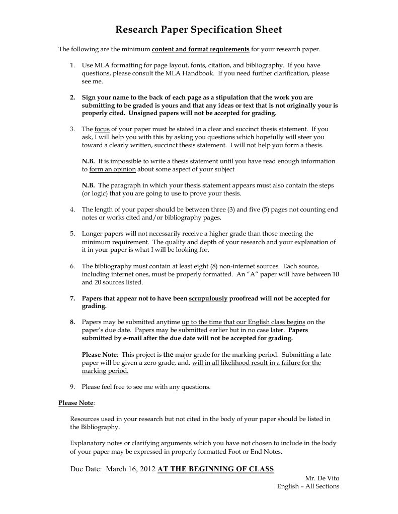 Grade d paper specifications image