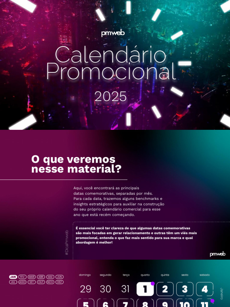 Calendário Promocional 2025 | PDF | Cyber Monday | Black Friday