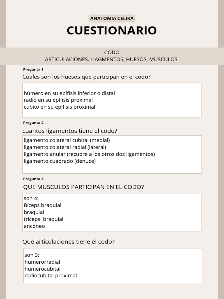 Codo 2 | PDF | Codo | Sistema musculoesquelético
