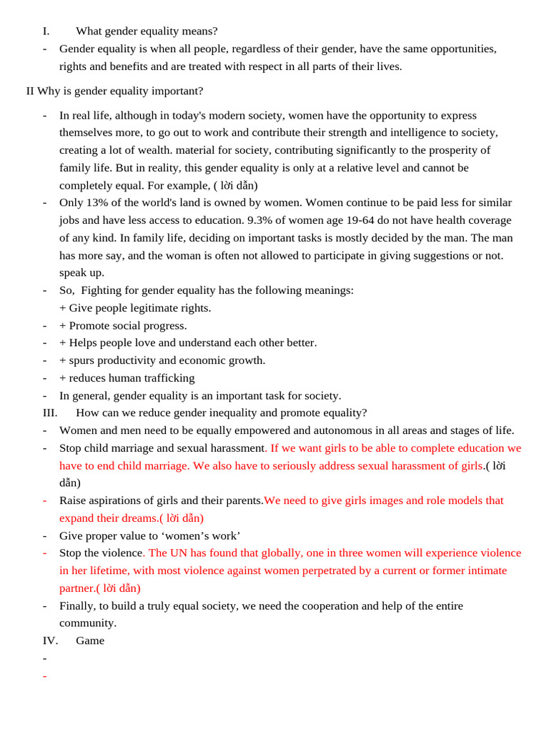 What Gender Equality Means | PDF | Gender Studies | Gender Equality