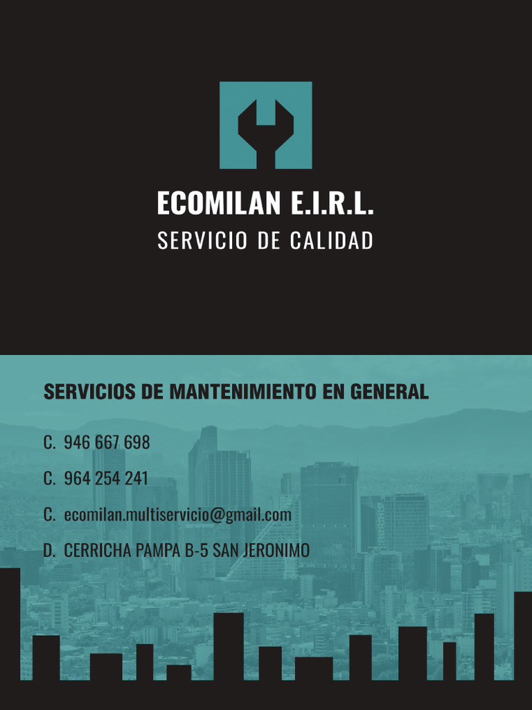 Brochure Ecomilan Eirl | PDF
