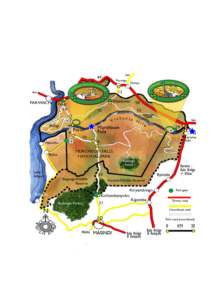Murchison Falls National Park Map | PDF