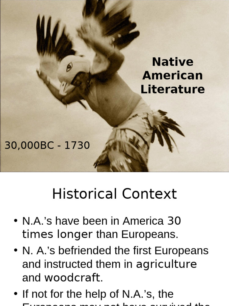 Characteristics of Native American Literature | PDF