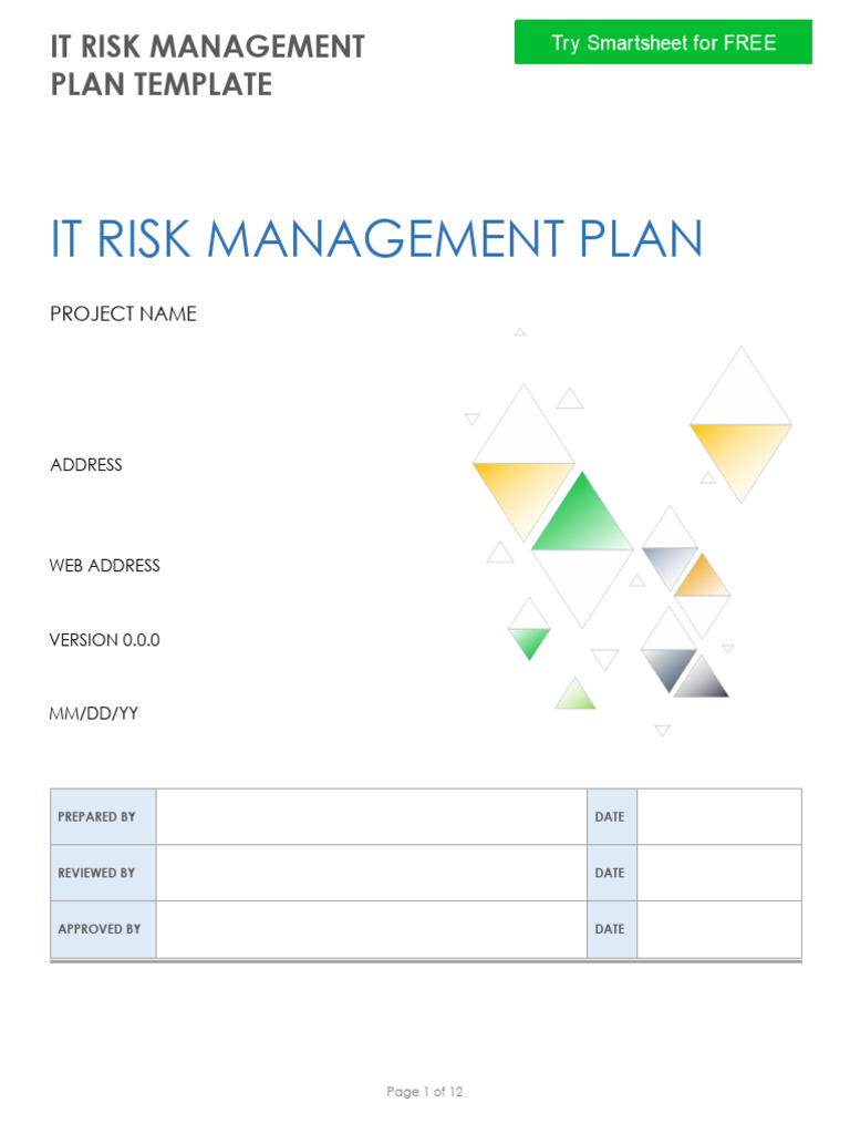 IT Risk Management Template | PDF | Risk | Risk Management