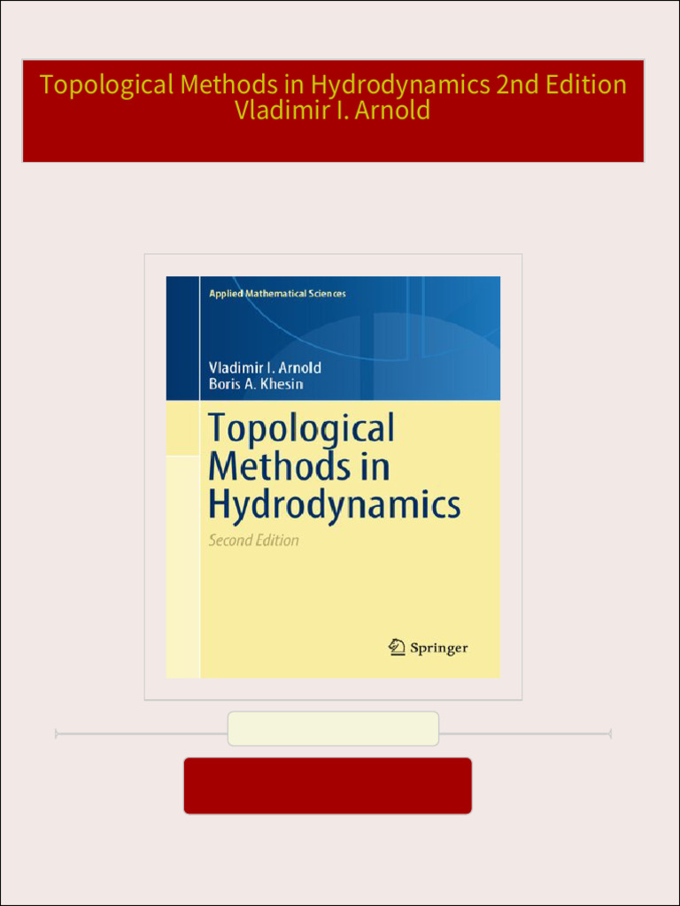 Arnold & Khezin Topological Methods In Hydrodynamics ( 1998