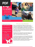 February 2012 Newsletter