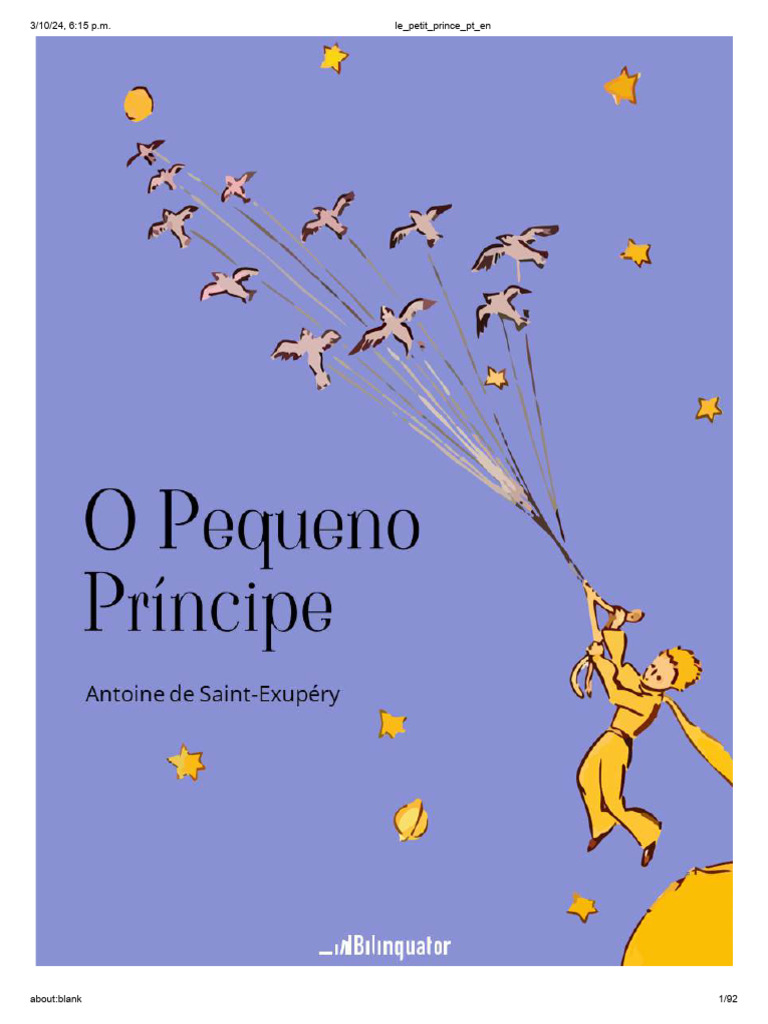 O Pequeno Príncipe: Texto Integral PDF | PDF