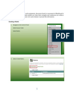 Blackboard Rubric