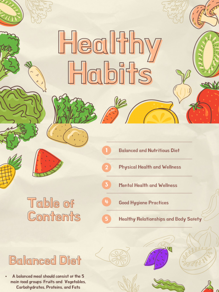 Healthy Habits Pdf