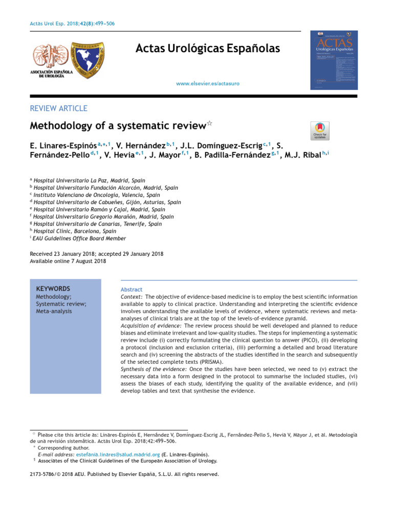 Systematic Review Methodology | PDF | Systematic Review | Evidence ...
