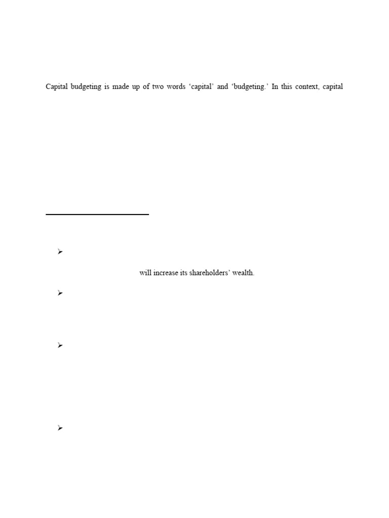 Capital Budgeting | PDF | Net Present Value | Internal Rate Of Return