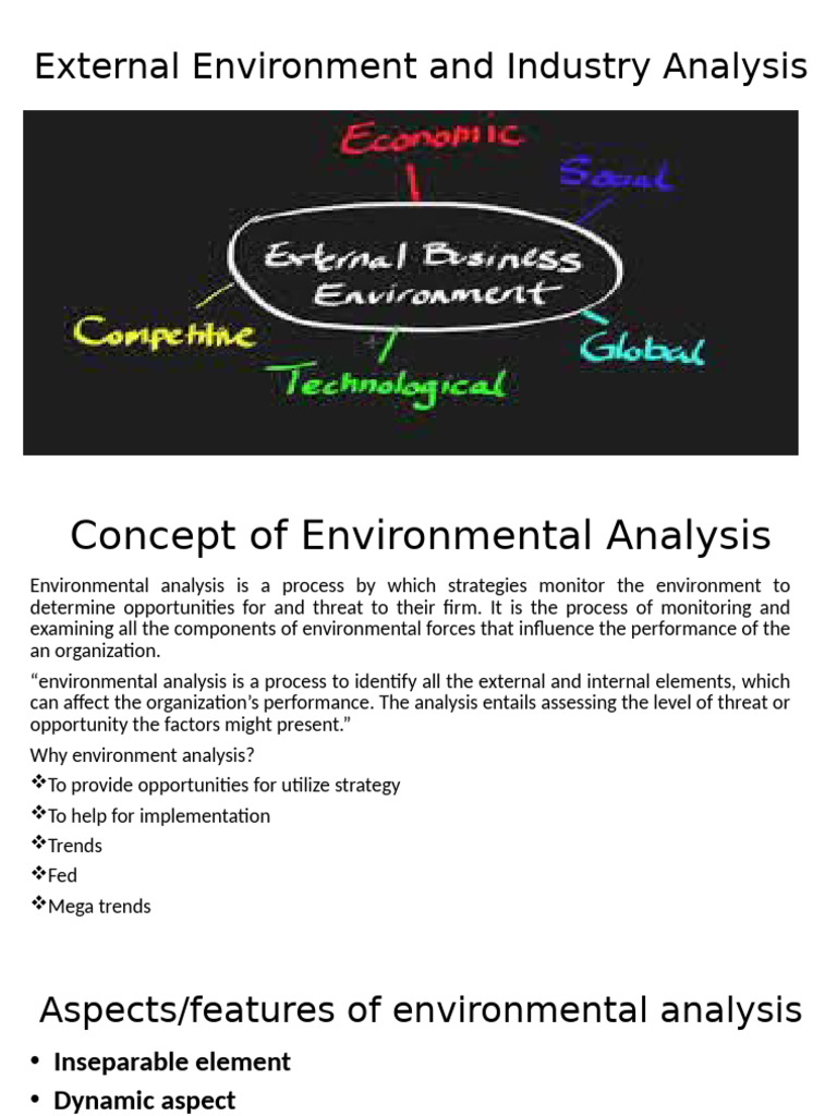 Environmental Analysis Techniques Explained | PDF | Swot Analysis ...