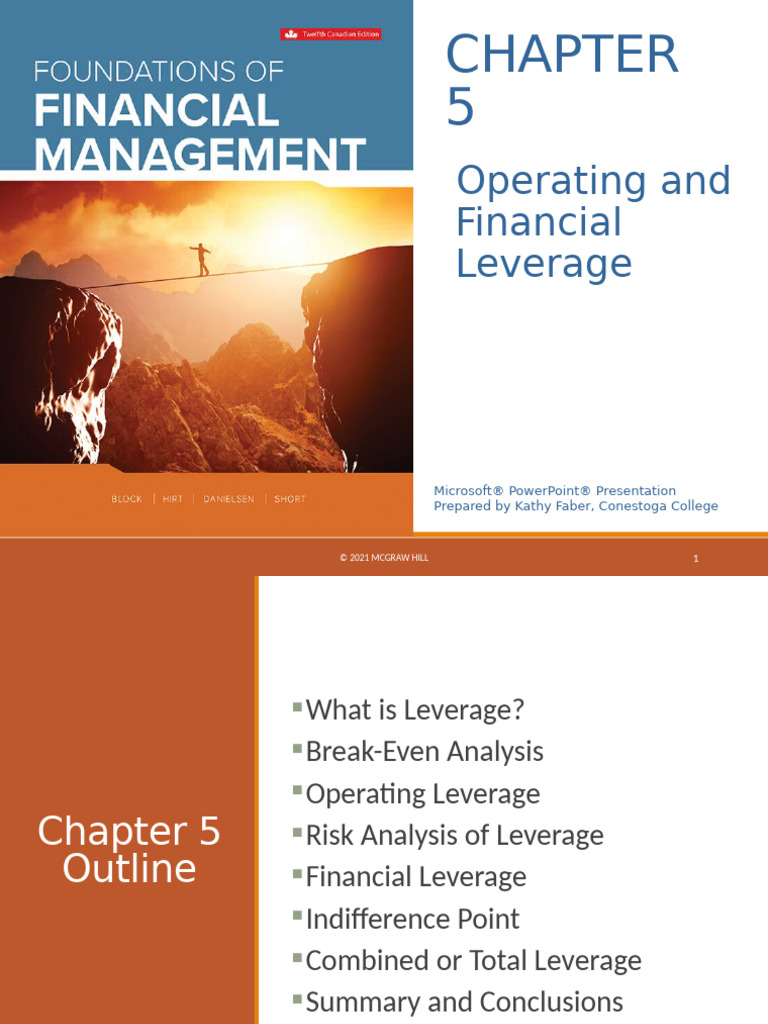 CH05 Operating Financial Leverage | PDF | Leverage (Finance) | Economics