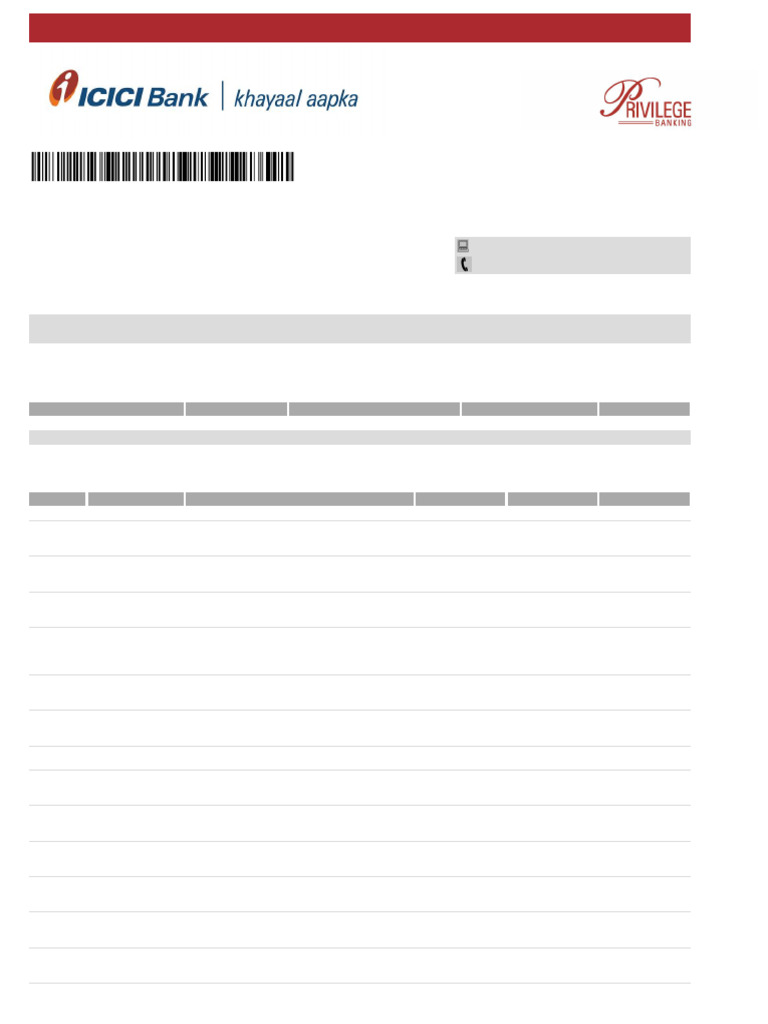 November 2024 ICICI Bank Statement | PDF | Banking | Financial Services