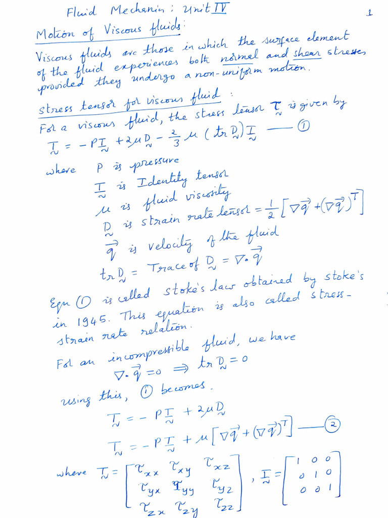 Fluid Mechanics Unit 4 Pdf