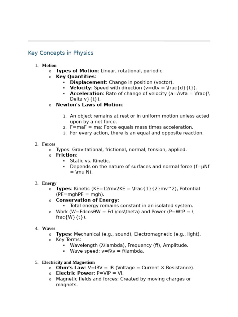 Work and Power in Physics | PDF