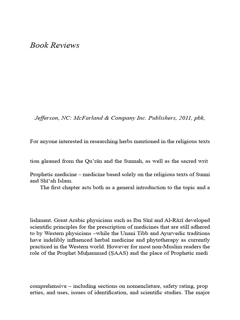 Ojsadmin,+AJISS+29 3+Book+Reviews+1+Encyclopedia+of+Islamic+Herbal ...