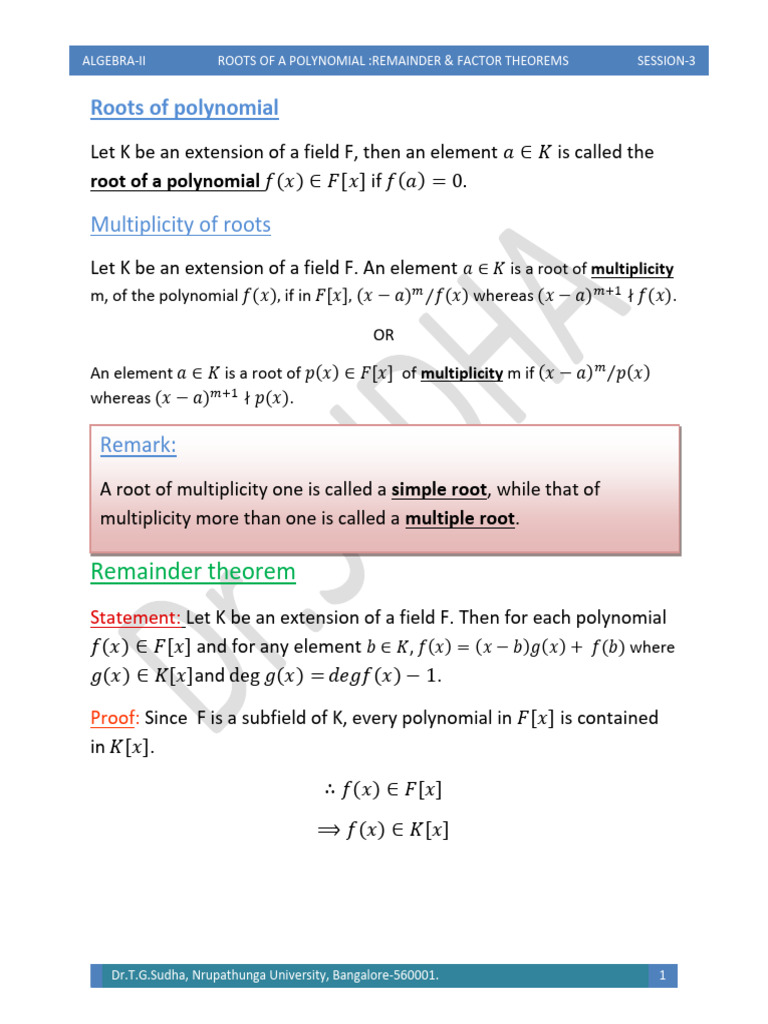 Session 3 - Algebra II | PDF | Zero Of A Function | Numerical Analysis