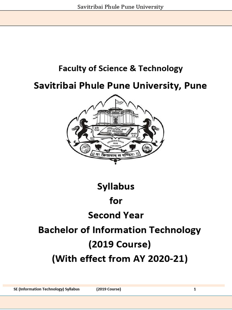 SE IT Syllabus 2019 - SPPU | PDF | Central Processing Unit | Logic Gate