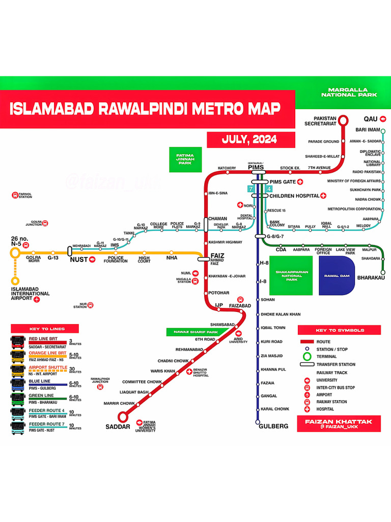 Islamabad Metro Route | PDF