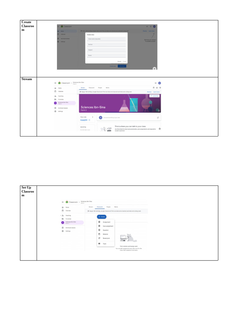 Create Classroom Pdf