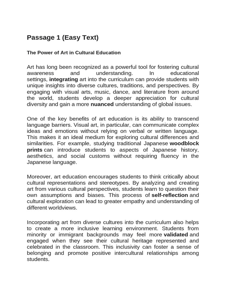 Reading Comprehension Pdf Museum Neuroscience