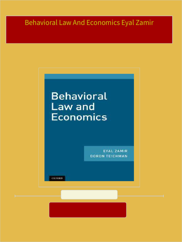 Behavioral Law And Economics Pdf – CPHBOU