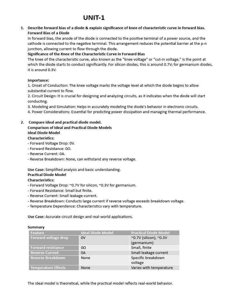 FE QB ANS | PDF | Diode | P–N Junction