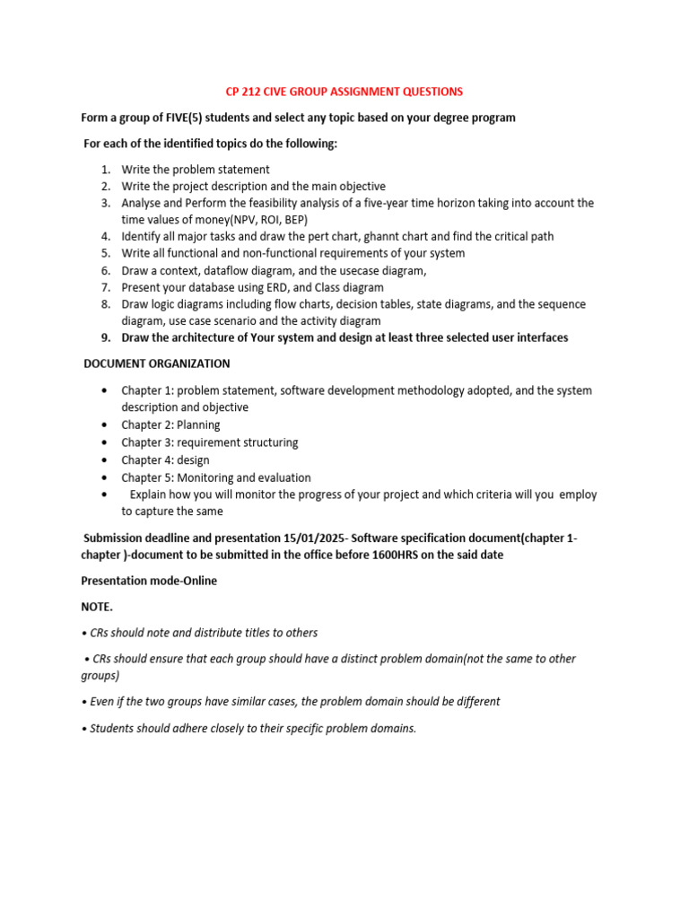 Group Project Guidelines for AI Systems | PDF | Artificial Intelligence ...