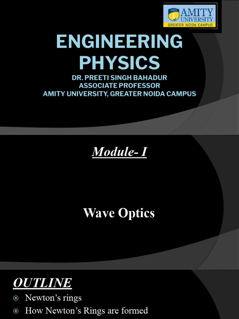 Phys132-Session-10-Newton's Ring | PDF
