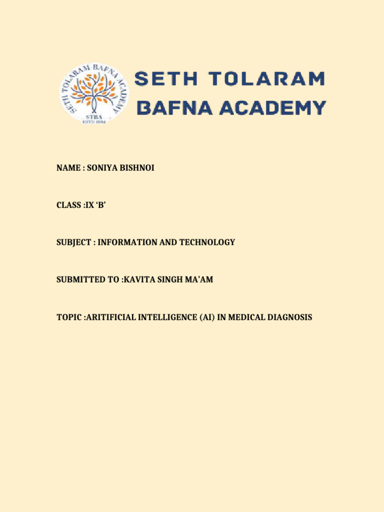 AI Transforming Medical Diagnosis | PDF | Artificial Intelligence ...