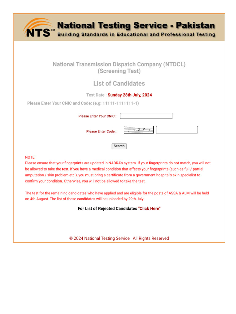 National Testing Service | PDF