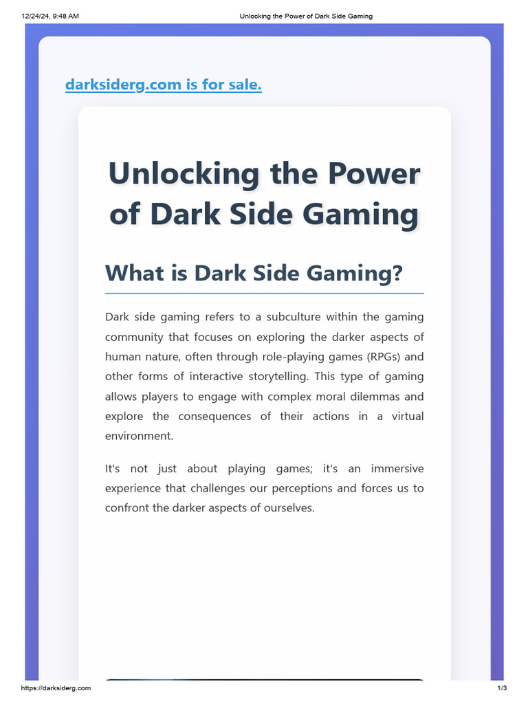 Exploring Dark Side Gaming Benefits PDF Empathy Psychological