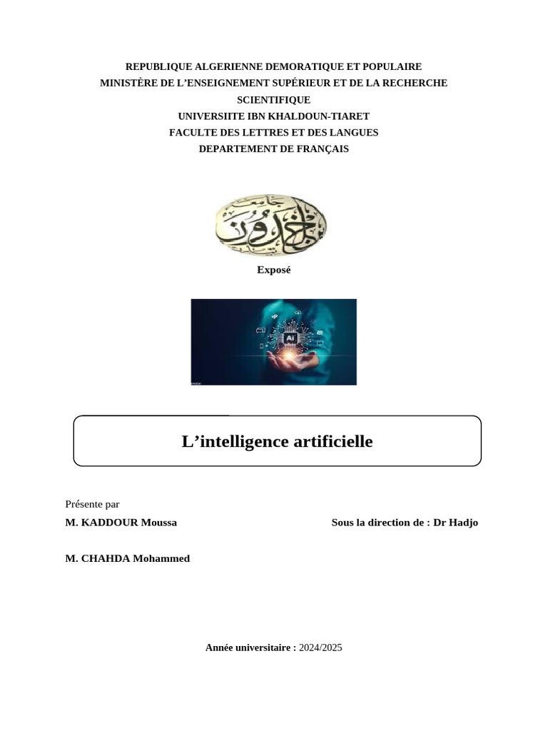 Impact de l'Intelligence Artificielle en Éducation | PDF | Intelligence ...