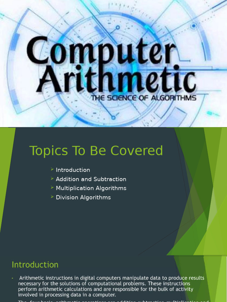 Math Operations: Basics & Algorithms | PDF