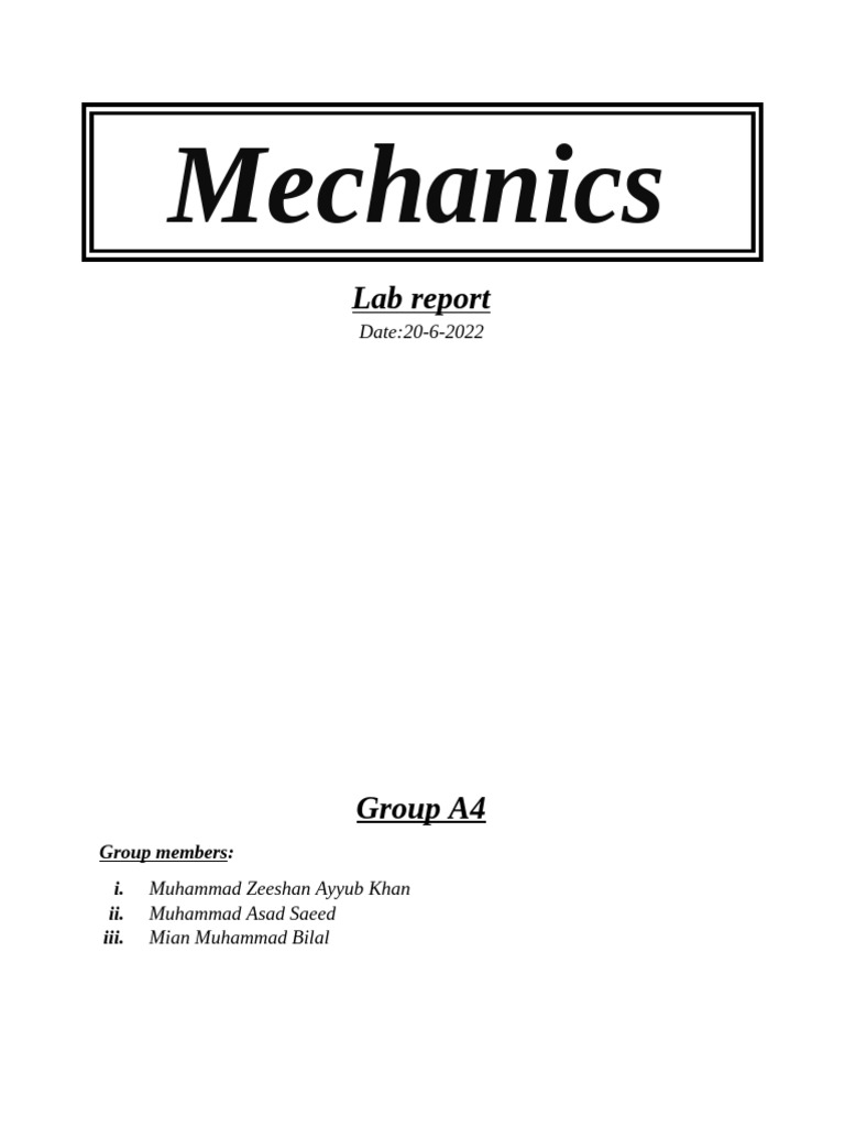 Newton's Laws and Harmonic Motion Lab | PDF | Oscillation | Force