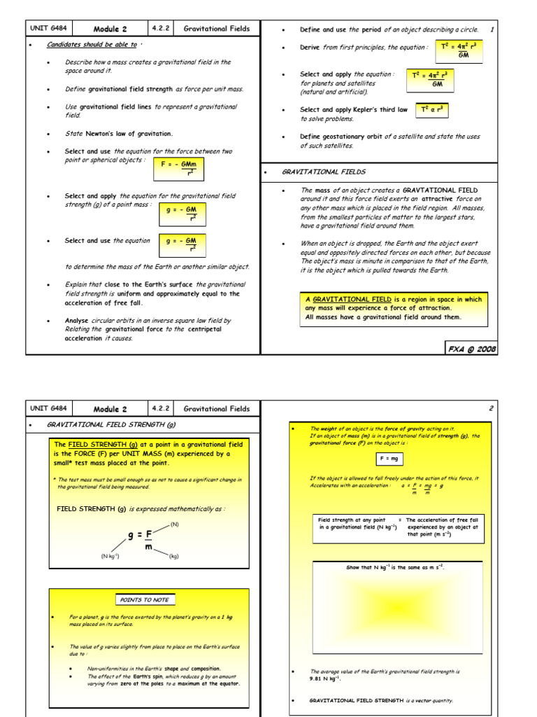 Understanding Gravitational Fields | PDF | Gravity | Orbit