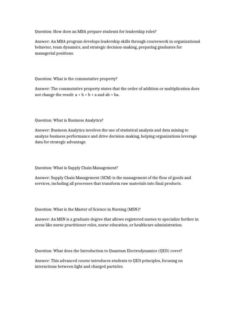 MBA Leadership Skills Development | PDF