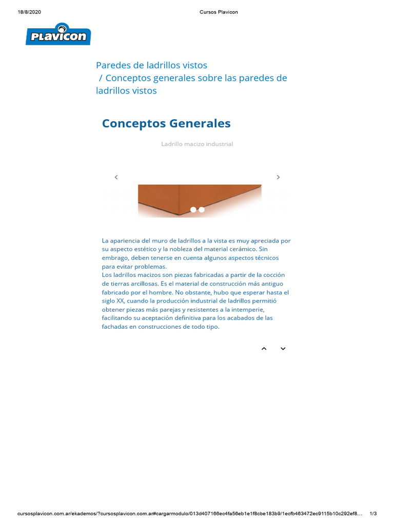 Paredes de Ladrillos Vistos: Guía Técnica | PDF | Ladrillo | Agua