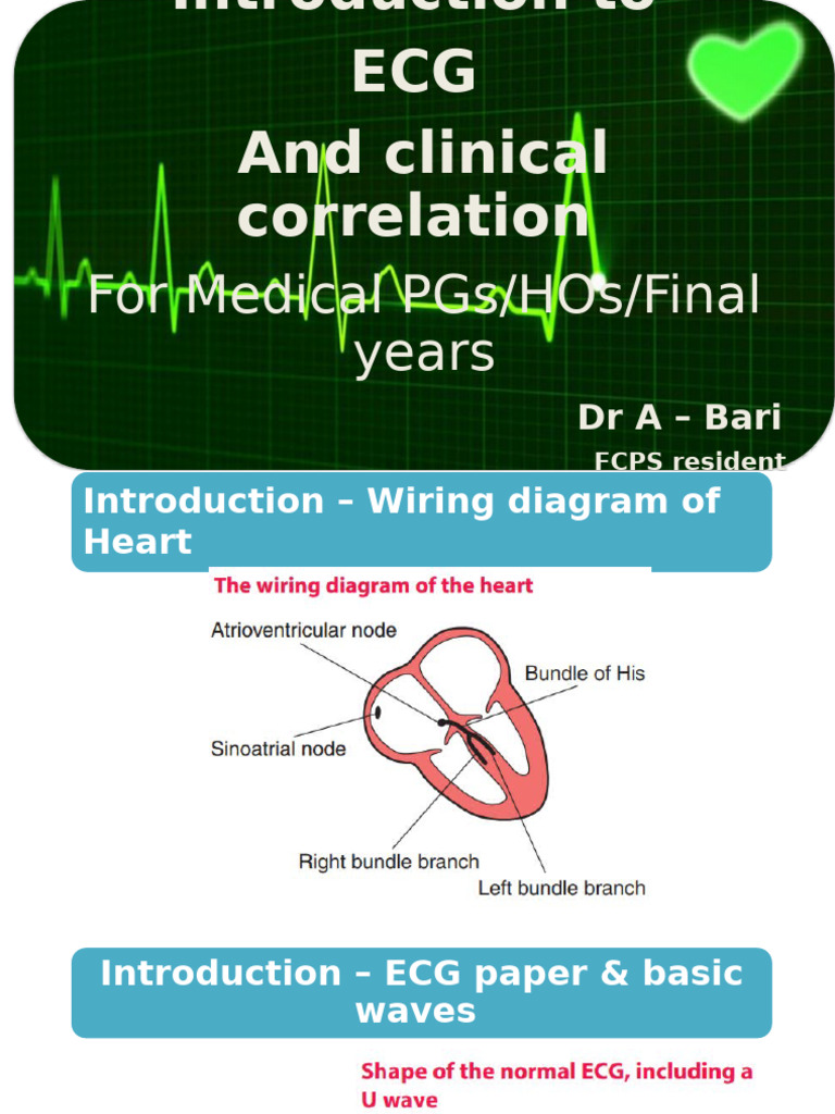 ECG Tutorial | PDF | Electrocardiography | Myocardial Infarction