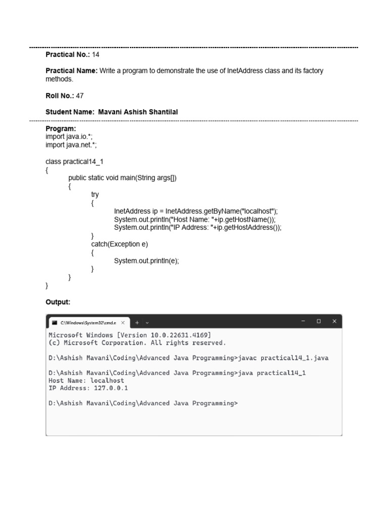 PracticalNo14 1 | PDF